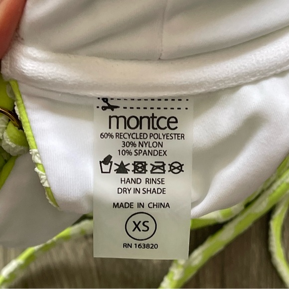 Montce Lime Icing Simone Bikini Top Size XS - Picture 4 of 4